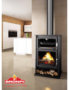 ESTUFA SUIZA 9 KW CON HORNO